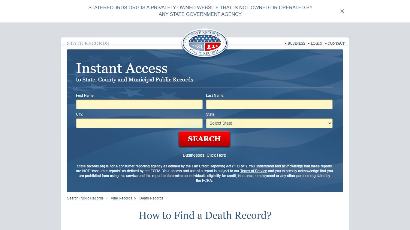 How to Find a Death Record | StateRecords.org